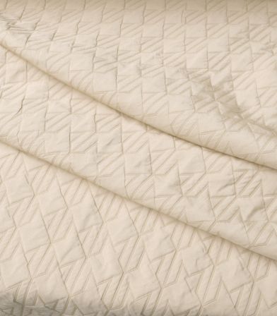 Tissu matelassé pied de poule XL - Nougat Tissu matelassé pied de poule XL - Nougat