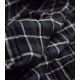 Tissu coton gauffré - Carreaux Shiny gris