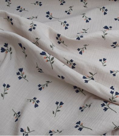 Double gaze Brin fleuri - Sand Double gaze Brin fleuri - Sand