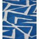 Tissu jacquard Shards - Blue / écru