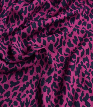 Tissu twill viscose Panther - Fuchsia Tissu twill viscose Panther - Fuchsia