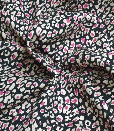 Tissu sergé viscose Tâcheté - Pink Tissu sergé viscose Tâcheté - Pink