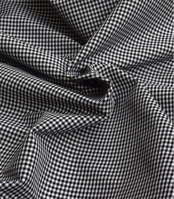 Tissu Bengaline Check Fetine - Black White Tissu Bengaline Check Fetine - Black White