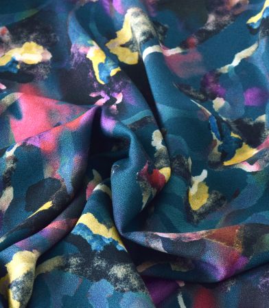 Tissu crêpe viscose - Boreal mood Tissu crêpe viscose - Boreal mood