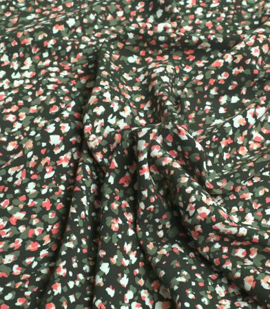 Tissu viscose - Terrazzo Vert Tissu viscose - Terrazzo Vert