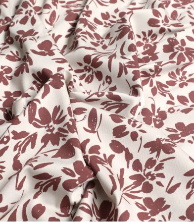 Tissu viscose - Flowers Blush Tissu viscose - Flowers Blush