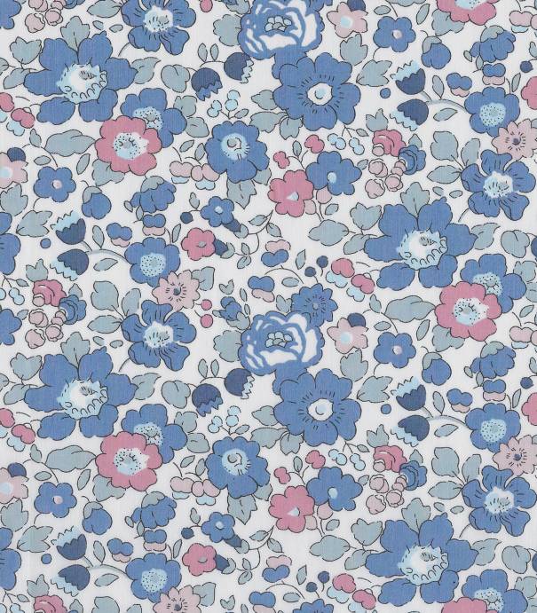 Tissu Liberty Betsy - Sweet blue Tissu Liberty Betsy - Sweet blue