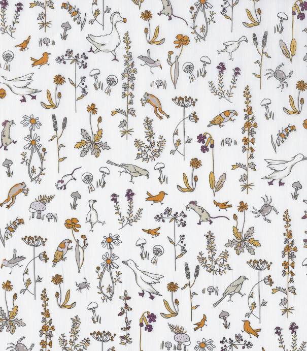 Tissu Liberty Théo - moutarde Tissu Liberty Théo - moutarde