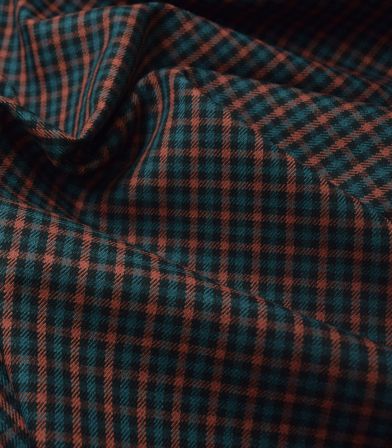 Tissu lainage - Jasper green / rust Tissu lainage - Jasper green / rust