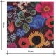 Tissu coton - Curio - Blossom burgundy