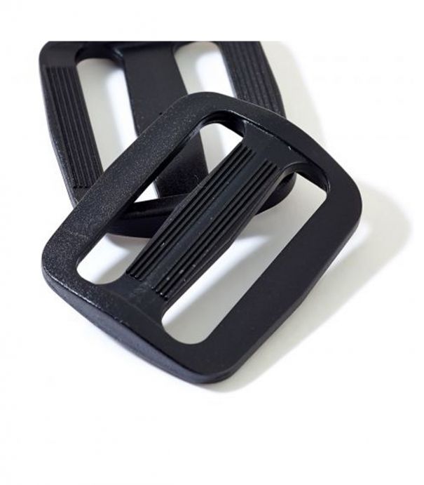 Boucle coulissante - Plastique noir 30mm