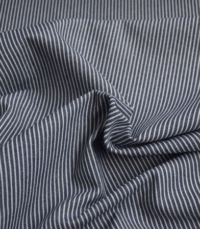 Tissu coton - Rayure Oshkosh - Indigo