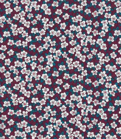 Tissu Liberty Ffion prune Tissu Liberty Ffion prune