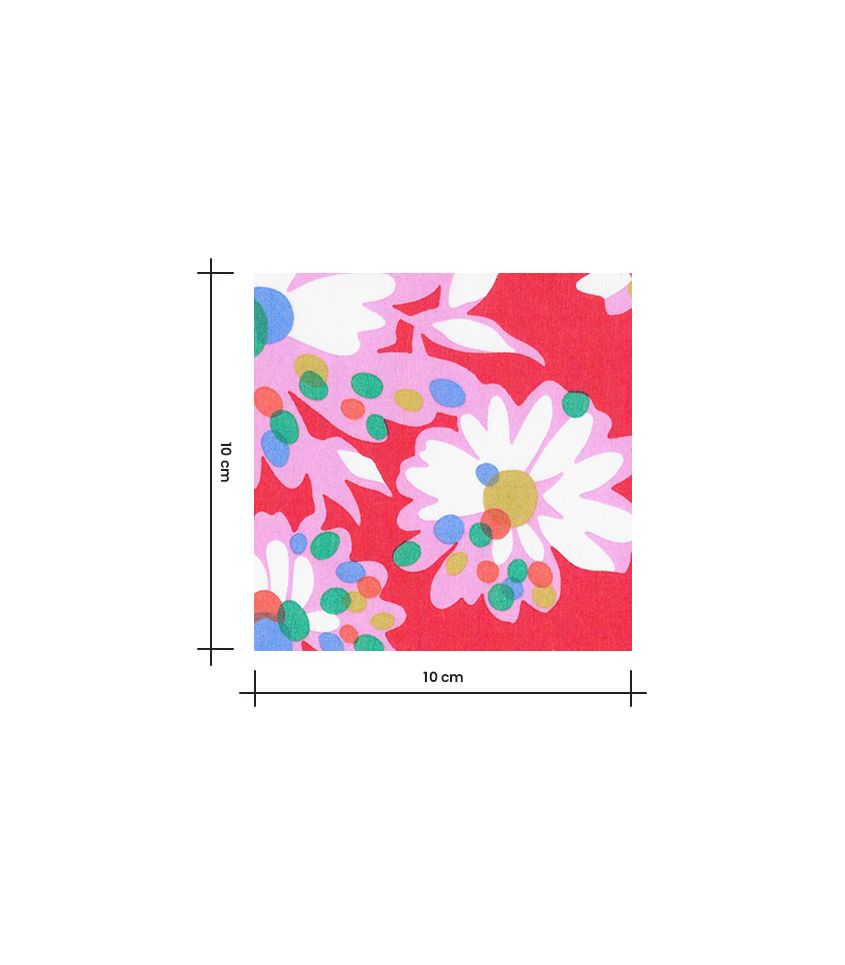 Tissu Liberty Optic Floral - Vermillon