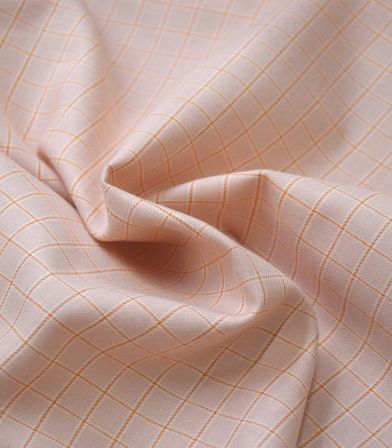 Tissu flanelle de coton Livia Checks - Peach