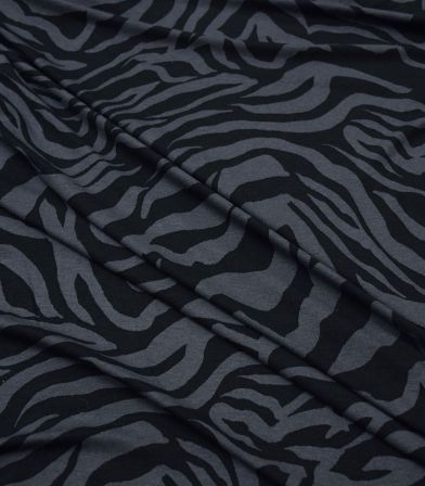 Tissu jersey de viscose - Zebra grey
