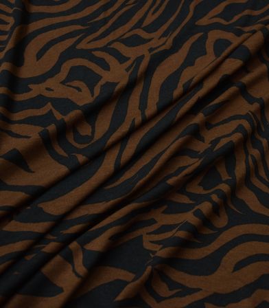 Tissu jersey de viscose - Zebra brown