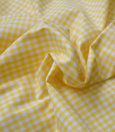 Tissu vichy Yellow