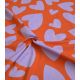 Tissu coton Emilie Hearts - Orange