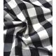 Tissu nappe carreaux - Noir & Blanc