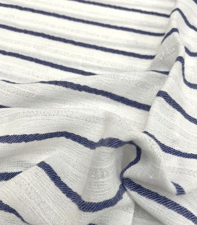 Tissu Mikonos stripes - blue