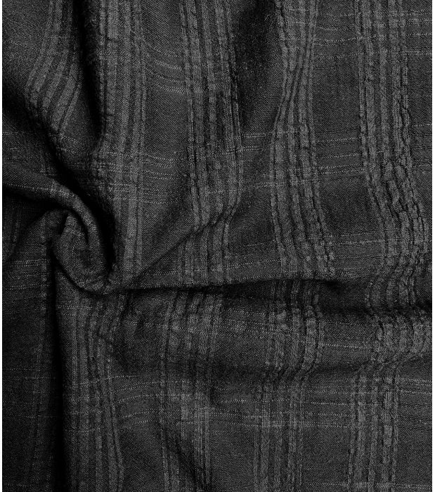 Tissu coton viscose - Square Noir