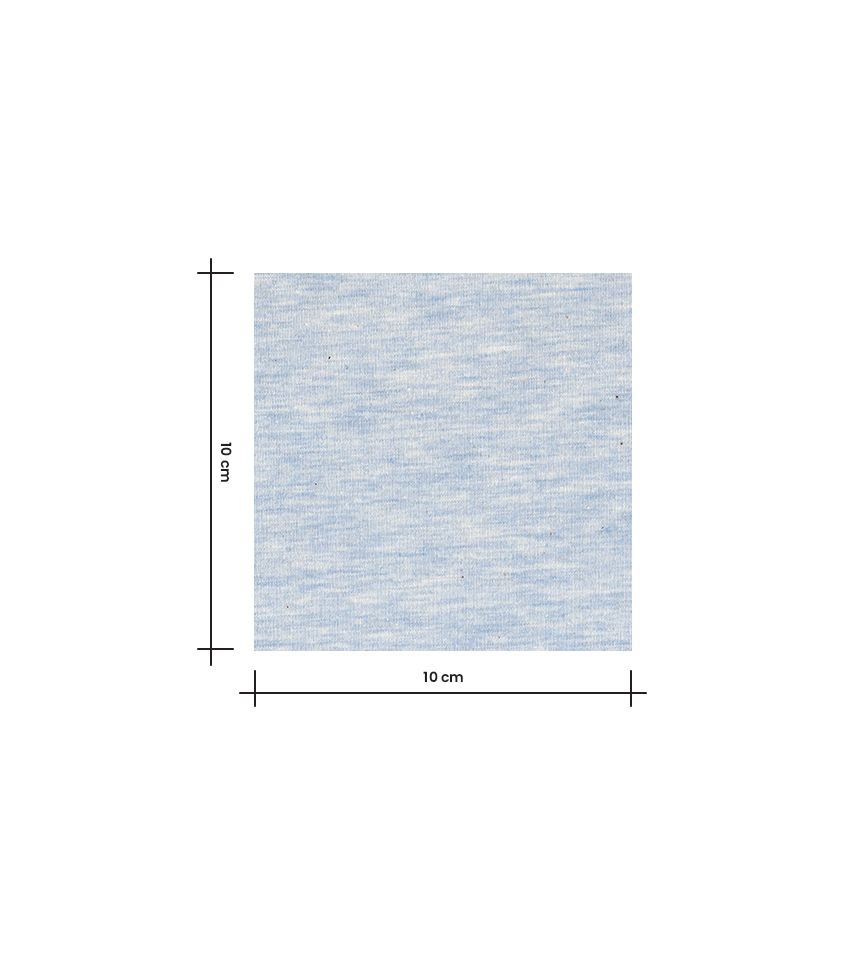 Tissu jersey chiné - Bleu ciel Tissu jersey chiné - Bleu ciel