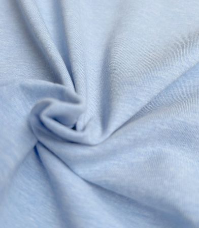 Tissu jersey chiné - Azur