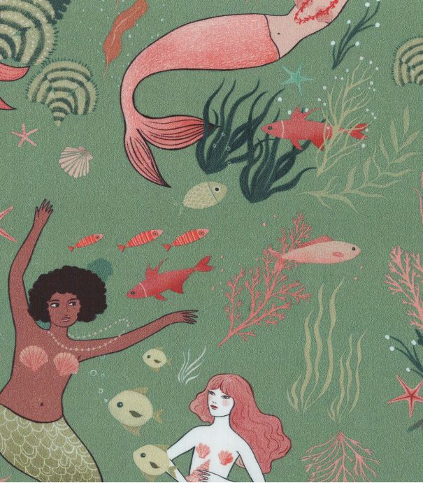 Popeline - Coral Mermaids