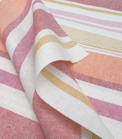 Tissu Recycled Canvas - Stripes sunshine