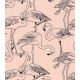 Tissu Jersey - Coral Flamingos