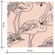 Tissu Jersey - Coral Flamingos