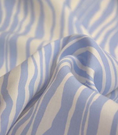 Tissu viscose - Ripple ciel