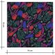 Coupon viscose - Jungle de fleurs Dark