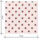 Coupon viscose Pois Eglantine - Nude