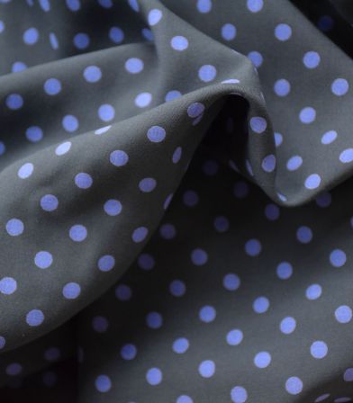 Coupon viscose Pois - Iris