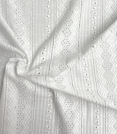Broderie anglaise Mexico - Blanc