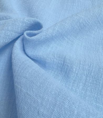 Tissu gaze de coton - Azur