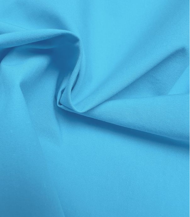 Tissu Fibremood popeline coton lavé - Azur Tissu Fibremood popeline coton lavé - Azur