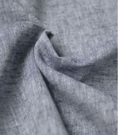 Chambray de lin marine Chambray de lin marine