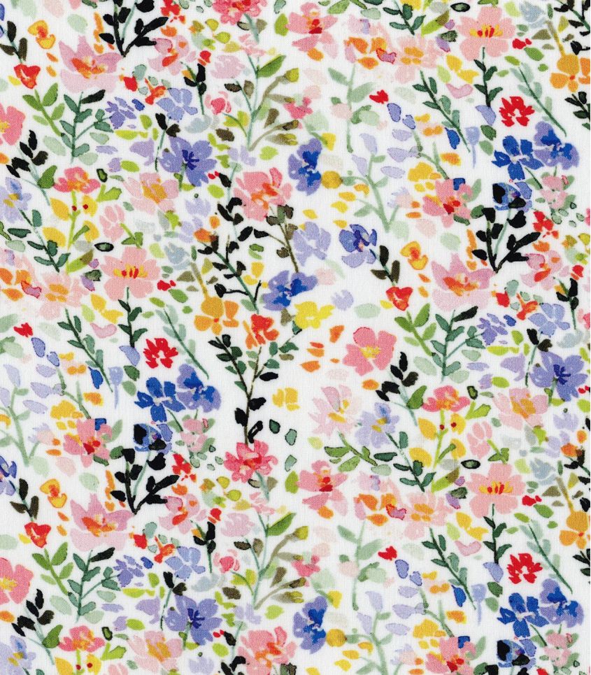 Tissu viscose - Mille fleurs champêtres Tissu viscose - Mille fleurs champêtres