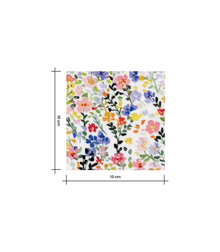 Tissu viscose - Mille fleurs champêtres Tissu viscose - Mille fleurs champêtres
