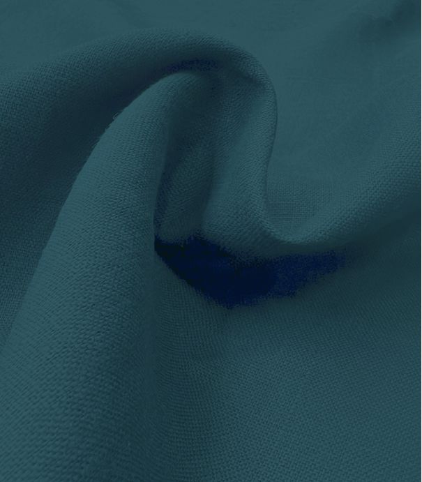 Tissu Lin souple - SUPERLINO bleu paon