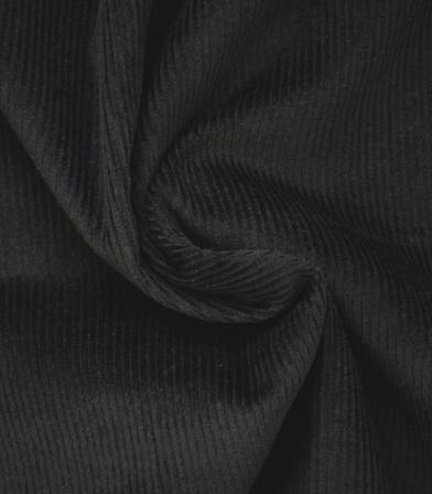 Tissu velours côtelé - Noir Tissu velours côtelé - Noir