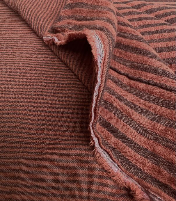 Double gaze Stripes - Charbon / toffee Double gaze Stripes - Charbon / toffee