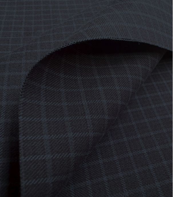 Tissu gabardine de coton - Check night