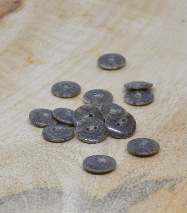 Boutons chinés - Grège