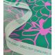 Tissu coton satiné - Magnolia pink green