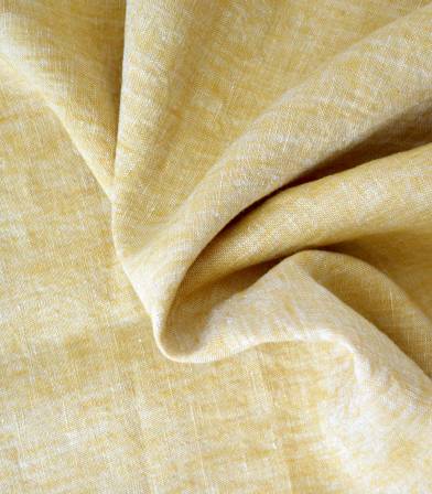 Chambray de lin ocre Chambray de lin ocre