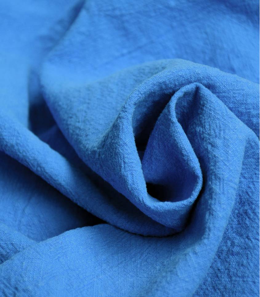 Tissu Lin lavé bleu lavande